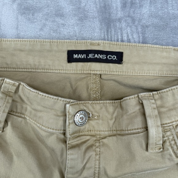 Mavi Jeans Mens 38x30(28) Khaki Matt Straight Leg Stretch Twill 5 Pocket Pants - Picture 12 of 13